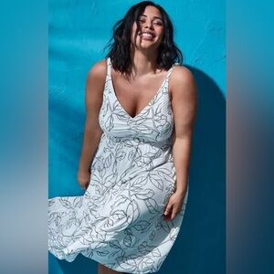 NWT Torrid Midi Lenny Leaf Dress 00X